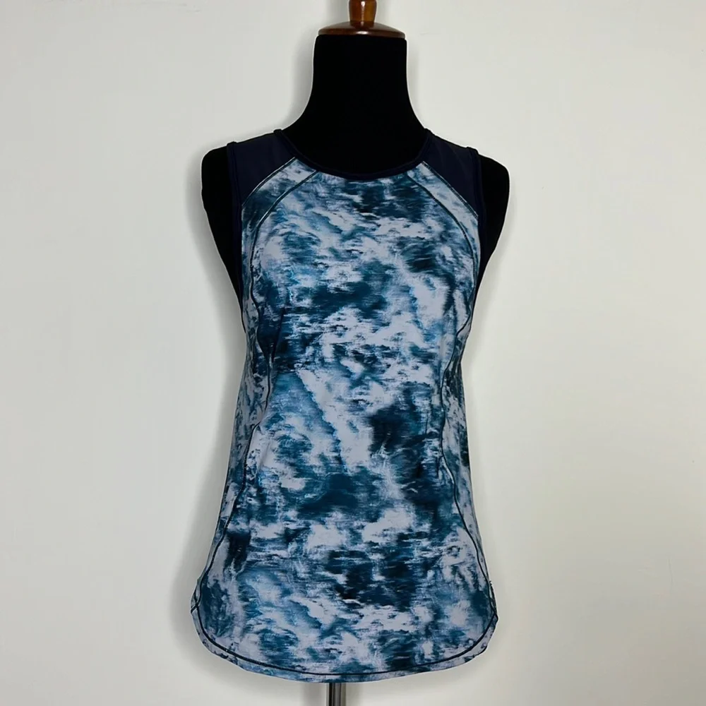 LULULEMON Blue Mesh Performance Tank Top XS